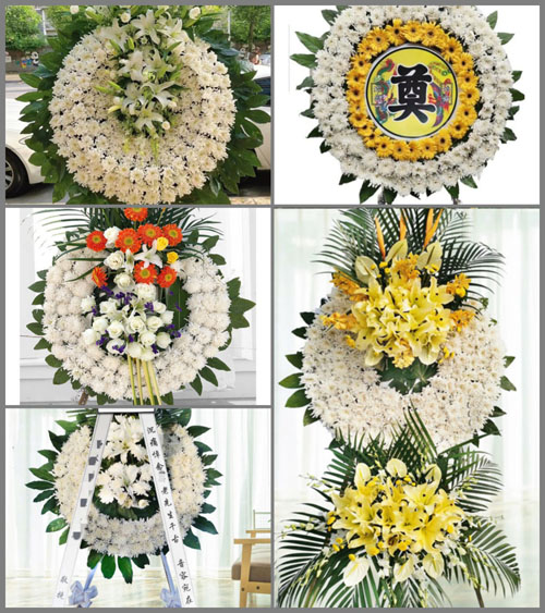 山西长治黎城县黄崖洞镇上河村花圈速递